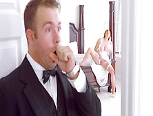 Lennox Luxe fiance's best friend catches her masturbating