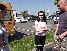 Takevan Busty teen &  biggest pussy lips slap cock when fuck &  Mea Melone drive
