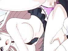 Lovely anime babe takes a dick in her pussy for the first time