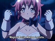 The monsters fondle her big breasts,  thrust into her,  and then she awakens and defeats them with creampies.