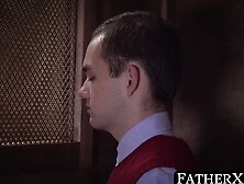 Fatherxxx. Com - Mature Priest Of The Cloth Fucks A Young Confessor's Ass Raw And With