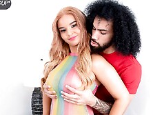 Bitchy hairy pussy babe Crystal Chase likes dick-riding