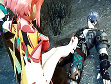 Anime and Video Games Footjob Compilation 707