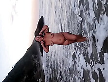 Part 2,  the sexy,  short,  chubby girl from the nude beach taking dick and cumming like a bitch Pandora bolt