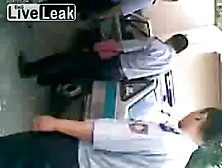 Russian Police arrest naked drunk lady