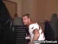 Boozed women at male stripper party