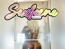 GIRLFRIEND MASTURBATES IN THE SHOWER IN FRONT OF THE WEBCAM with Sexfeene