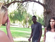 Petite girl Destiny Love sucks a BBC and gets stretched with it