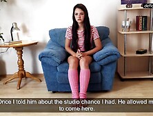 Agata Zezo cute timid sweetheart shows hymen and masturbates