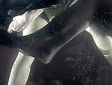 Girl in Zentai Spandex Bodysuit Struggles For Air in Underwater Bondage