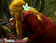 Breathtaking eighteen year old Victoria is walking throughout the woods where that babe encounters a possessed sex tool