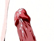 Cartoon babe sucks a hard cock and shakes tits while being screwed