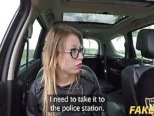 Vera Wonder In Unregistered Driver Creampied by Cop