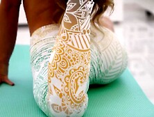 SUPPLE TEEN GYMNAST STRETCHES ANAL aperture on thick meat stick