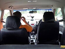 Fake Driving School Golden-haired Scottish Student... Listen to that HOT ACCENT
