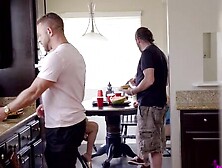 Brad Newman and his wife Fallon West are having a barbeque with their friends Jack Vegas, Valerie White, and Kat