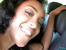 Public agent - i nail a hot ebony beauty who has a petite waist but a big ebony ass