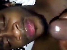 Black Amateur Takes Fat Manhood,  Gets Facial cumshot