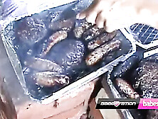 Babestation ladies – Rear-End the scenes, igloo, Chessie, Hannah & Victoria