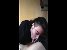 Beautiful Busty Teen Gives Morning Blowjob