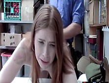 All Natural Redhead Teen Shoplifter Pepper Hart Gets Fucked By A Dirty Cop