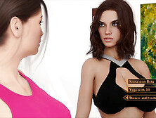 Animated gameplay, big boobs cartoon