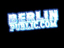 Blonde Gets Public Titty Suck