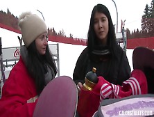 Beautiful Teen Get Fucked On Snow