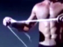 Submissive man is choked and humiliated in rough threesome