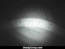 Creeping up on a sleeping camper and wake her up with a nut sack