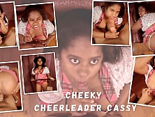 Cheeky Cheerleader Cassy With Cassy Amp