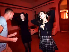 Swingers Club Party - Hardcore Sex with Horny Brunette