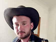 Leather Cowboy Wank & Play