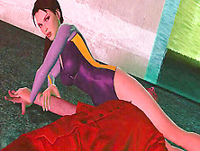 Tomb Raider Wet Op,  Assassin,  Headscissors Femdom