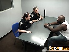 Randy cops love holding this black bear s huge cock