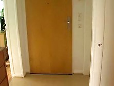 Greeted at the door with a oral stimulation