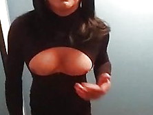 Sexy Stephanie Cd Cumming In Black Dress