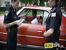 Rough Tattooed Female Cops Fucked Hardcore By Big Black Shlong