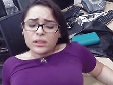 Nerdy Mom Gets Hard Drilling And Facial For Stealing