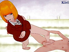 Meiko Shiraki and Hana Midorikawa intense sex. - Prison School Anime