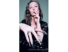 Merciless Milf Goddess Showing Off Long Sharp Fingernails