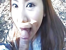 Really Wild Outdoor Japanese Teen Blowjob!