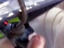 Cum flash en el ciber