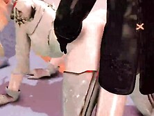 学校办公室里被老师淫荡的按在桌子操逼内射了