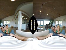 BRAZZERS - A Yoga Workout Quickly Turns Into A Sexy threesome For Roommates Aubree Valentine & LaSirena69