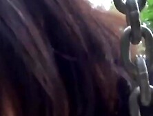 Asian Bombshell Swinger's Exotic Garden Adventure