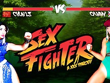 Sex Fighter: Chun Li Vs.  Cammy (Xxx Parody) With Christen Courtney,  Rina Ellis - Brazzers
