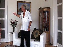 Jessica Swan and an old man...  Friends Step father.