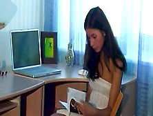 Porn Loving 18 Yo Hottie Anoushka Gets Topless While Reading Smut!