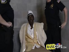 Cheap Pimp Is Subdued By Perverted Milf Cops Into Drilling Them Hard